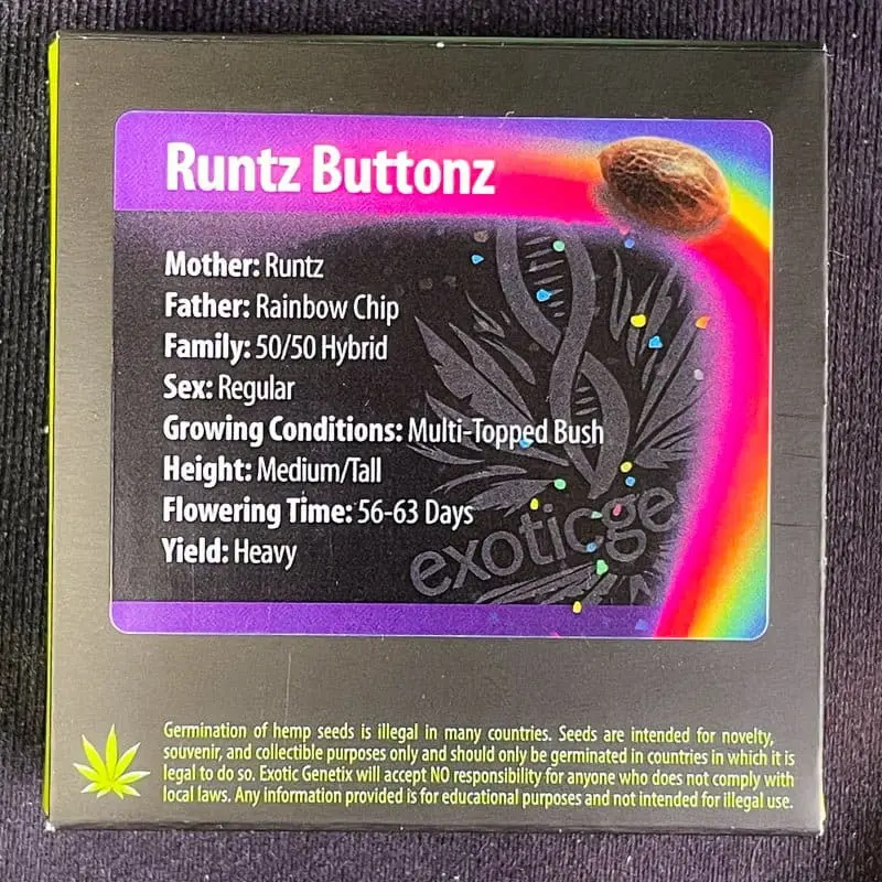 RUNTZ BUTTONZ 10CT REGS