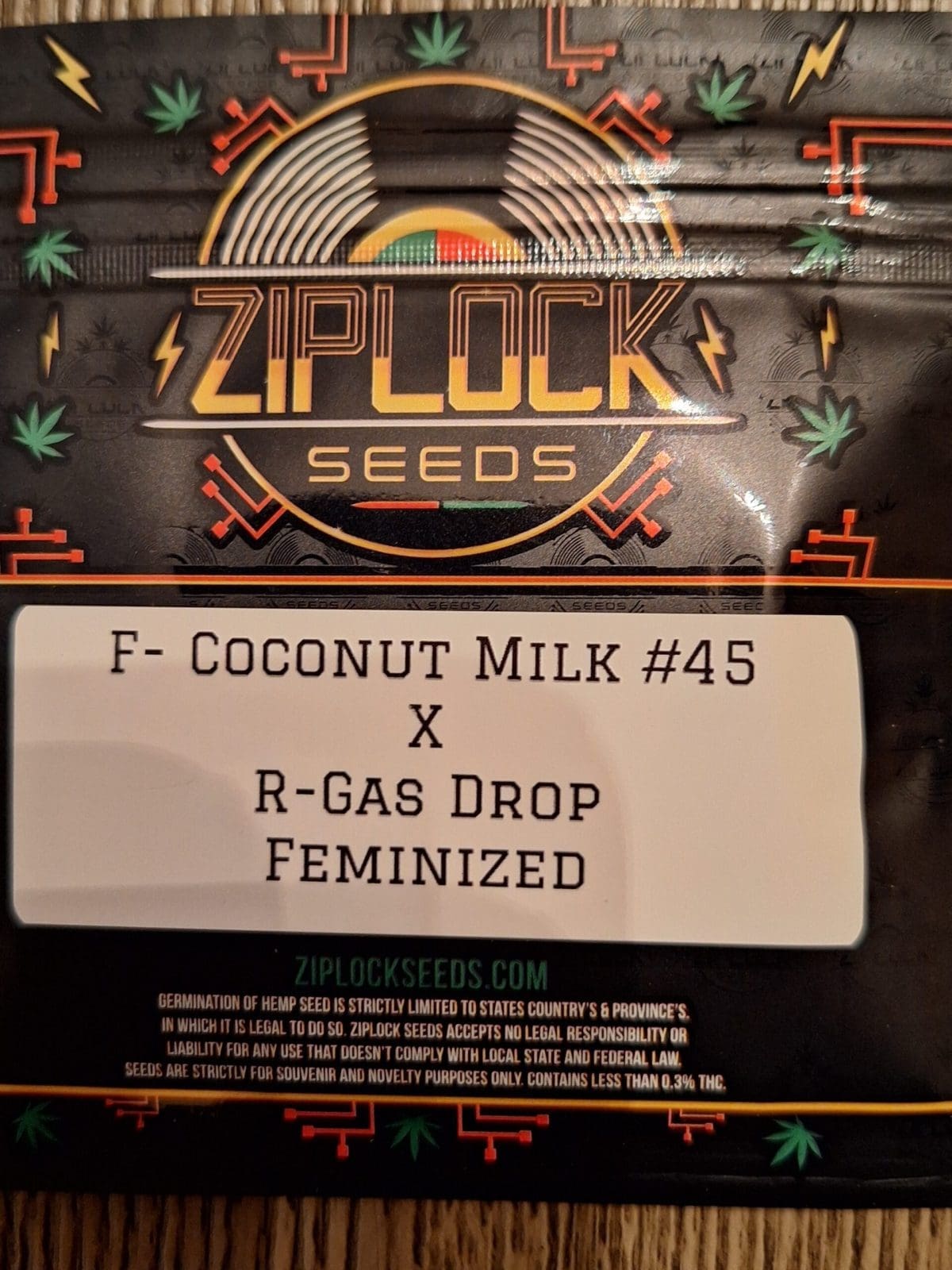 COCONUT MILK#45 X GAS DRIP 10ct FEMS