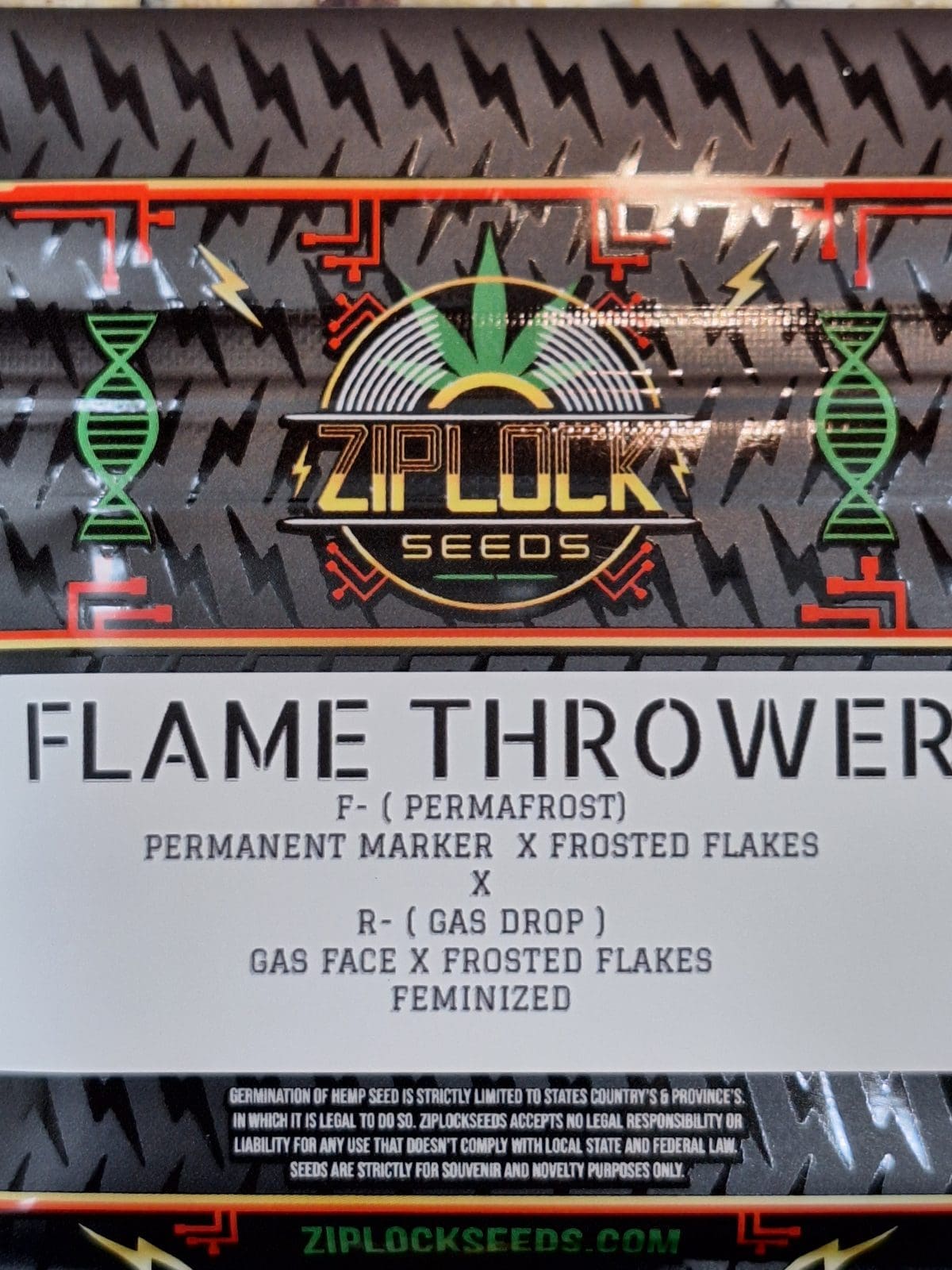 FLAME THROWER 10ct FEMS PLUS ZIPLOCK FREEBIE