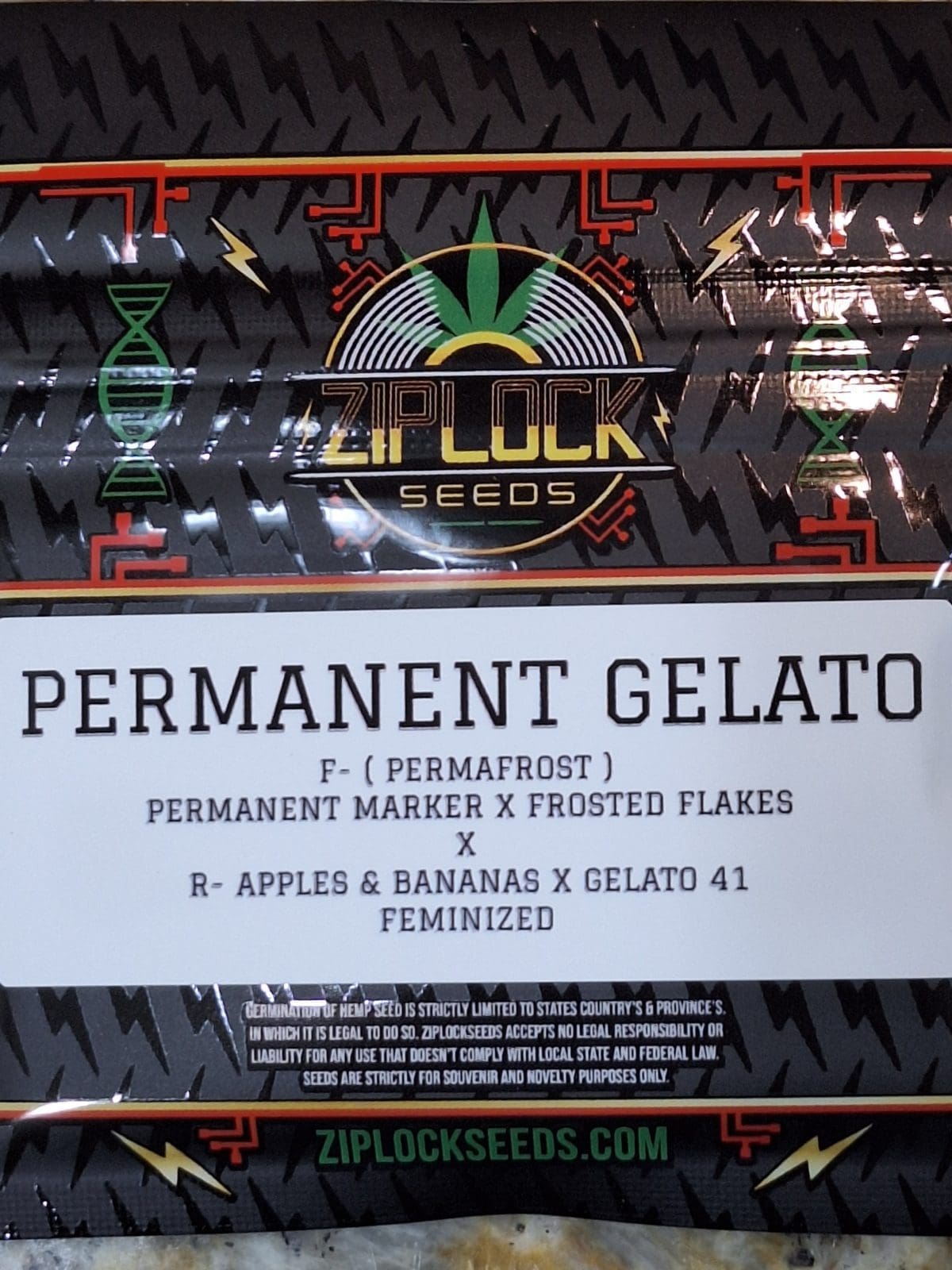 PERMANENT GELATO 10ct FEMS PLUS ZIPLOCK FREEBIE