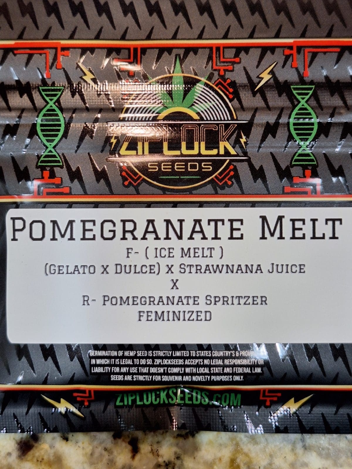 POMEGRANATE MELT 10ct FEMS PLUS ZIPLOCK  FREEBIE